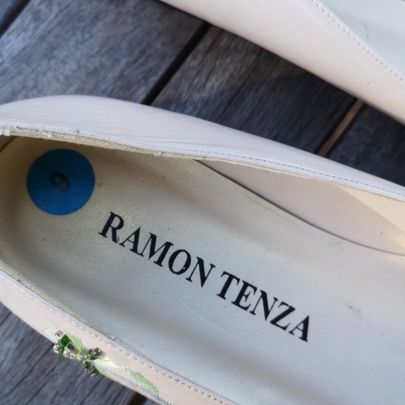 Ramon Tenza flowered low-heeled pumps - Picture 4 of 16